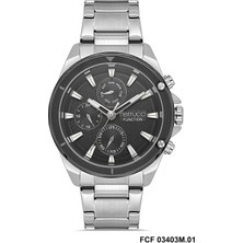 Ferrucci Erkek Kol Saati Fc 12459FM Fonksiyonlu Gümüş Içi Mavi Renk Orjinal 2 Yıl Garantili + Bileklik Hediyeli