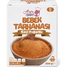Aşçı Anne Bebek Tarhanası 250 g Keçi Yoğurtlu 6 Aylık Bebekler İçin Sağlıklı Besin