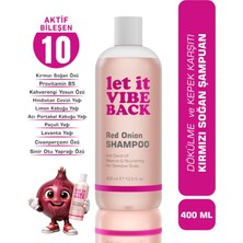 Let It Vibe Back Kırmızı Soğan Özlü Saç Dökülme ve Kepek Karşıtı Şampuan - 400 ml | Saç Uzamasını Destekler