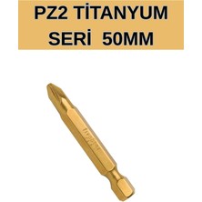 Kl Home 3 Adet - Pz2 x 50MM Titanyum Seri Bits Uç Vidalama