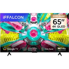 iFFALCON 65U75A 65'' 165 Ekran Uydu Alıcılı 4K Ultra HD Google QLED TV