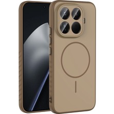 Heptek İletişim Xiaomi Redmi 15T Pro Kılıf M-Safe Şarj Özellikli Kapak (Tea)