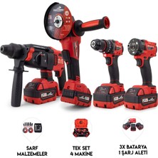Dawreek 4'lü Set (Somun Sıkma + Şarjlı Hıltı + Şarjlı Spral Fiyatı