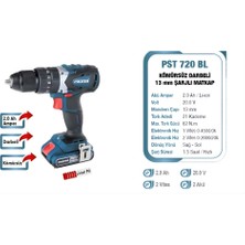 Proter Pst 720 Bl 2.0 Ah 20 V Li-Ion Pil 2 Vts.darbeli Kömürsüz Şarjlı Matkap P1EA070