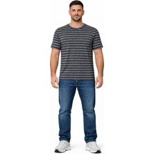 Alexandergardı Çizgili Bisiklet Yaka T-Shirt (138281)