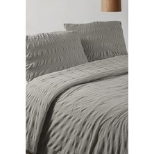 Noctiluca Noira %100 Pamuk Penye Bürümcük Nefes Alan Çift Kişilik Nevresim Seti | Yorgan Kılıf ve Yastık Kılıf