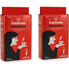 Covim Espresso Öğütülmüş Filtre Kahve  Vakumlu Paket 2 x 250 gr