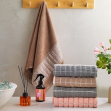 Schafer Home Polina Armürlü Havlu 70X140 cm 1 Parça-Kahverengi