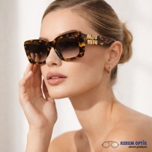 Miu Miu Mıu Mıu Kadın Kemik Güneş Gözlüğü MU07YS VAU6S1