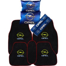 Tusba Market Opel 5 Parça Oto Halı Paspas & Dijital Baskılı Mavi Konfor Seti | Araç Içi Şık ve Koruyucu Aksesuar