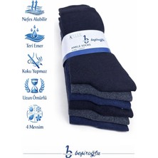 B Beşiroğlu Since 1980 6'lı Erkek Pamuk Klasik Uzun Çorap Koku Yapmaz Terletmez Uzun Ömürlü 4 Mevsim