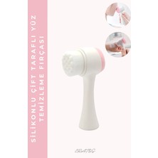 Çift Taraflı Yüz Temizleme Fırçası - Slikonlu Extra Yumuşak Malzemeli Fırça