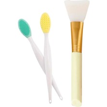 1 Adet Siyah Nokta Dudak Peeling Fırçası ile 1 Adet Maske Fırçası 2li Set