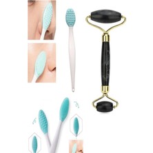 Siyah Yeşim Taşı ve Burun Siyah Nokta Cilt ve Yüz Temizleyici Temizleme Dudak Peeling Fırçası