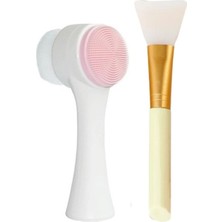 Çift Taraflı Yüz Temizleme Fırçası ve Maske Sürme Fırçası