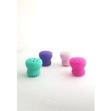 Süngerli Silikon Cilt Temizleme Fırçası Ahtapot Model Cilt Temizleme Süngeri