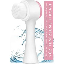 Çift Taraflı Yüz Temizleme Fırçası Yumuşak Silikon ve Ince Fırça Kılları