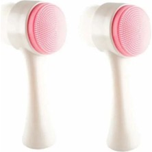 2 Adet Çift Taraflı Yüz Temizleme Fırçası