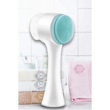 Çift Başlıklı Yüz Temizleme Fırçası Gözenek Küçültücü Yüz Yıkama Masaj Cilt Bakım Aleti