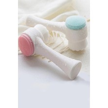 Çift Başlıklı Yüz Temizleme Fırçası Vakumlu Siyah Nokta Temizleme Aleti Vücut Fırçası Cilt Bakımı