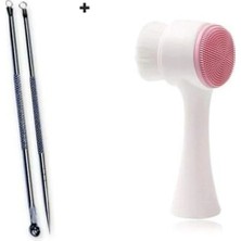 Cilt Temizleme Fırçası ve 2'li Komedon