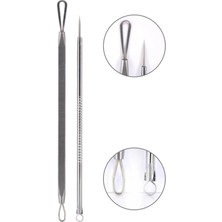 Yeni 2'li Paslanmaz Çelik Komedon Seti Siyah Nokta Temizleyici