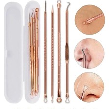 Gold Komedon Akne-Siyah Nokta Temizleyici 4'lü Set Paslanmaz Çelik Komedon