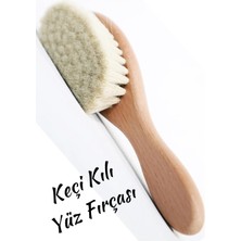 Yüz Fırçası, Masaj Fırçası, Yumuşak Keçi Kılı Fırça, Hassas Cilere, Özel Kesesinde