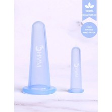 Silikon Vakumlu Yüz Masaj Kupası, Cupping 2'li