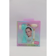 Yüz Temizleme Fırçası & Çift Taraflı Yeşim Taşı Çift Taraflı Masaj Aleti