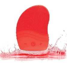 Yüz Temizleme Fırçası + Yüz Temizleme Cihazı Kırmızı