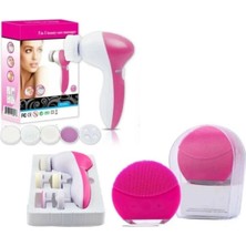 Cilt Temizleme Cihazı + 5 In 1 Yüz Temizleme Cilt Temizleme Aleti Ikili Set