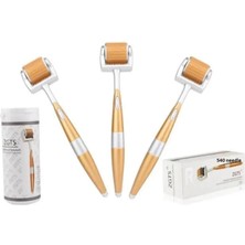 Dermaroller 1.50 mm Titanyum 540 Iğne Vücut Derma Roller ve 30 ml Dezenfektan