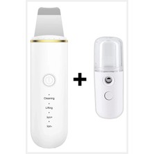 Ultrasonik Spatula Yüz Siyah Nokta Temizleme Aleti ve Soğuk Buhar Makinesi 2 Li Set