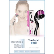 Titanyum Uçlu 540 Iğneli Derma Roller 0,5 mm Iğne Cilt Yüz Vücut Yenileme Masaj Aleti