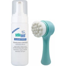 Face Temizleme Köpüğü 150ML ve Fluweel Cilt Yüz Temizleme Fırçası Yeşil