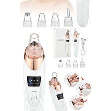 Vakumlu Yüz Temizleme Cihazı Siyah Nokta 4 Başlıklı Şarjlı Şık Tasarım Taşınabilir Pratik Bakım Seti