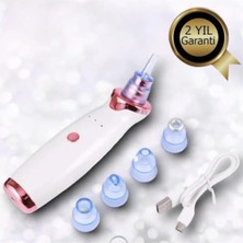 Derinlemesine Gözenek Temizliği Için 4 Başlıklı Vakumlu Siyah Nokta Temizleyici