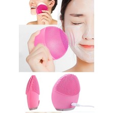Banyo Silikon Yüz Bakım Seti Dijital Vücut Bakım Cihazı Titreşimli Pembe Kutulu Cihaz