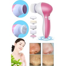 Profesyonel 5 In 1 Yüz Masaj Aleti Bakım Seti Peeling Yüz Temizleme 5 Başlıklı Masaj Seti Pilli Pro