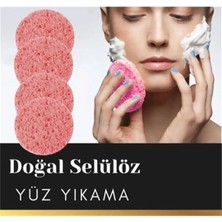 24 Adet Doğal Selülöz Yüz Yıkama Cilt Temizlik Süngeri