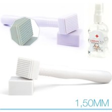 Derma Mikro Stamp 140 Iğne Titanyum N140 Dermastamp 1,50MM + Dezenfektan Sprey