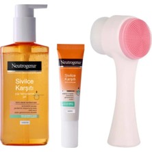 Karşıtı Yüz Yıkama Jeli ve Sos  Jeli ve Yüz Temizleme Fırçası