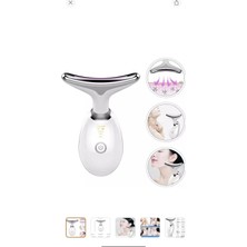 Boyun Yüz Güzellik Cihazı Titreşimli Masaj Bakımı Kırışıklık Karşıtı LED Foton Terapisi