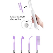 Yüksek Frekans Cilt Bakım Cihazı Mor Argon Işık Prob Acne Için High Frequency Cihazı