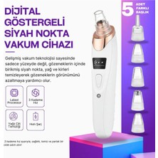 Dijital Göstergeli Vakumlu Akne-Sivilce ve Siyah Nokta Temizleyici Değiştirilebilir 5 Başlıklı