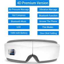 Göz Masajı 6d Akıllı Hava Yastığı Titreşim Göz Bakımısıcak Compres Bluetoothgözlük Yorgunluk Kılıfı