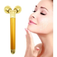 ® Titreşimli Yüz Gözaltı Masaj Aleti Roller Tarzı Gerdirme Lifting Bakım Ürünü Uygulama