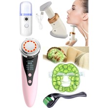 5 Parça Yüz Bakım Seti Güzellik LED Işık Tedavisi Yüz Cilt Bakımı Cihazı Yüz Germe Sıkılaştırma Genç