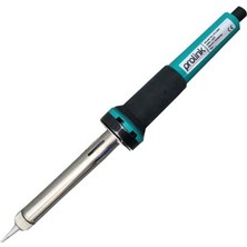 PJ-005 60 Watt Tepeden Somunlu 12V Kalem Havya Power Kablo Topraklı Fiş